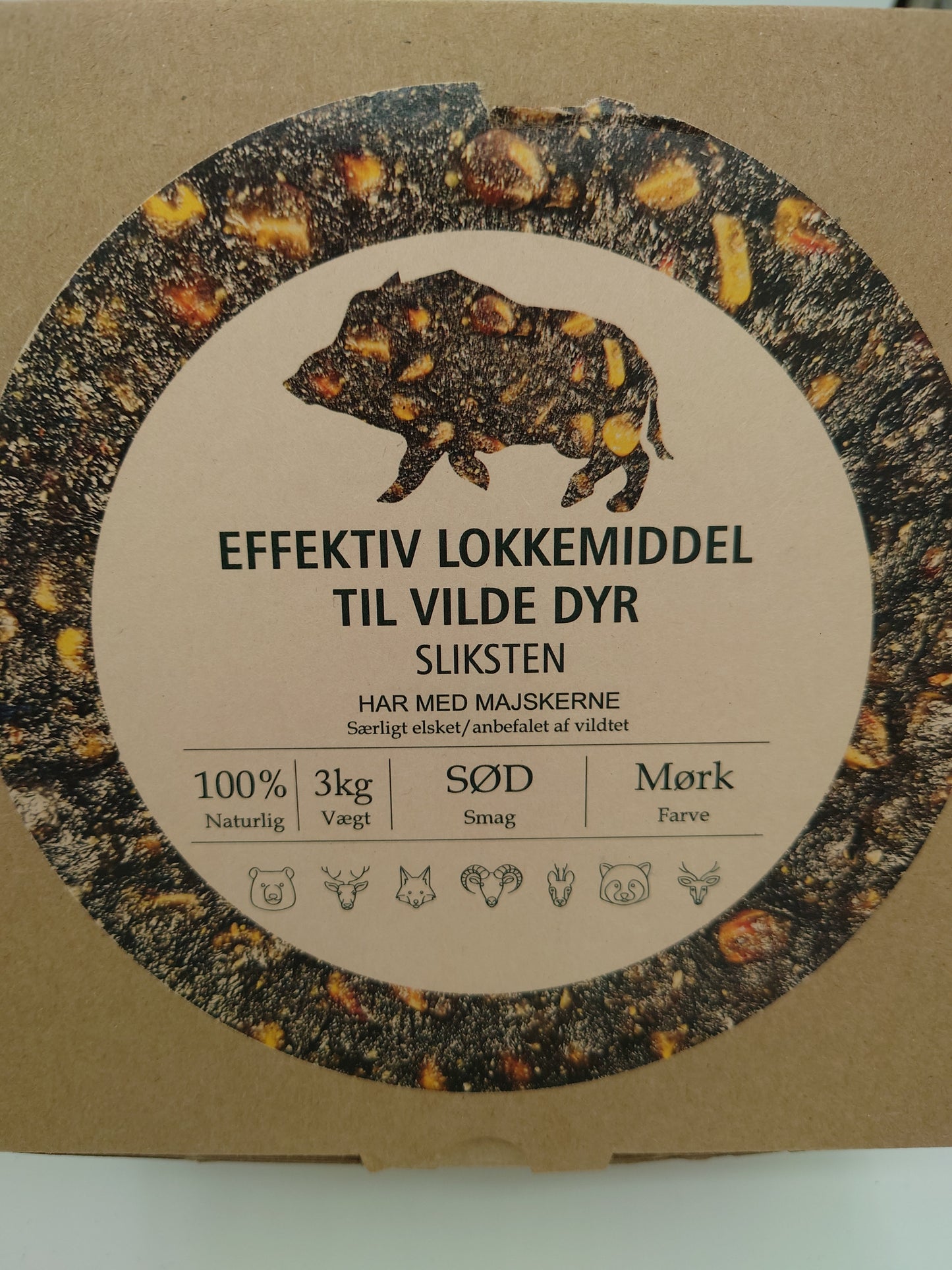SLIKSTEN SORT SØD MED MAJS 3 KG