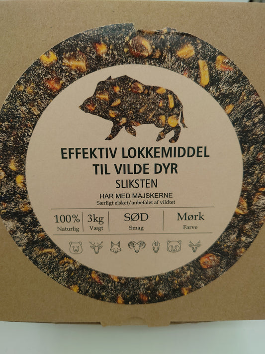 SLIKSTEN SORT SØD MED MAJS 3 KG