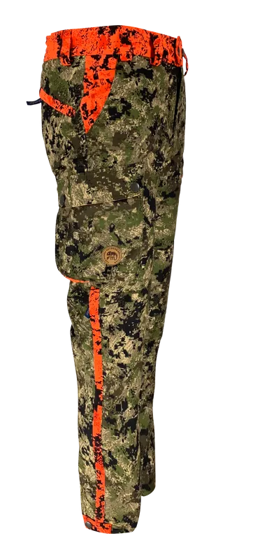 Finnskogen bukser DC Invisível Green Forest/Blaze Fire