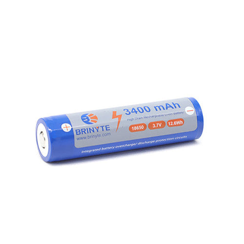 Brinyte 18650 battery(3400mah) NYHED